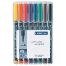 ESTUCHE 8 MARCADORES LUMOCOLOR PERMANENTE PUNTA MEDIA 1MM. SURTIDOS STAEDTLER 317 WP8 (Espera 4 dias) en Huesoi